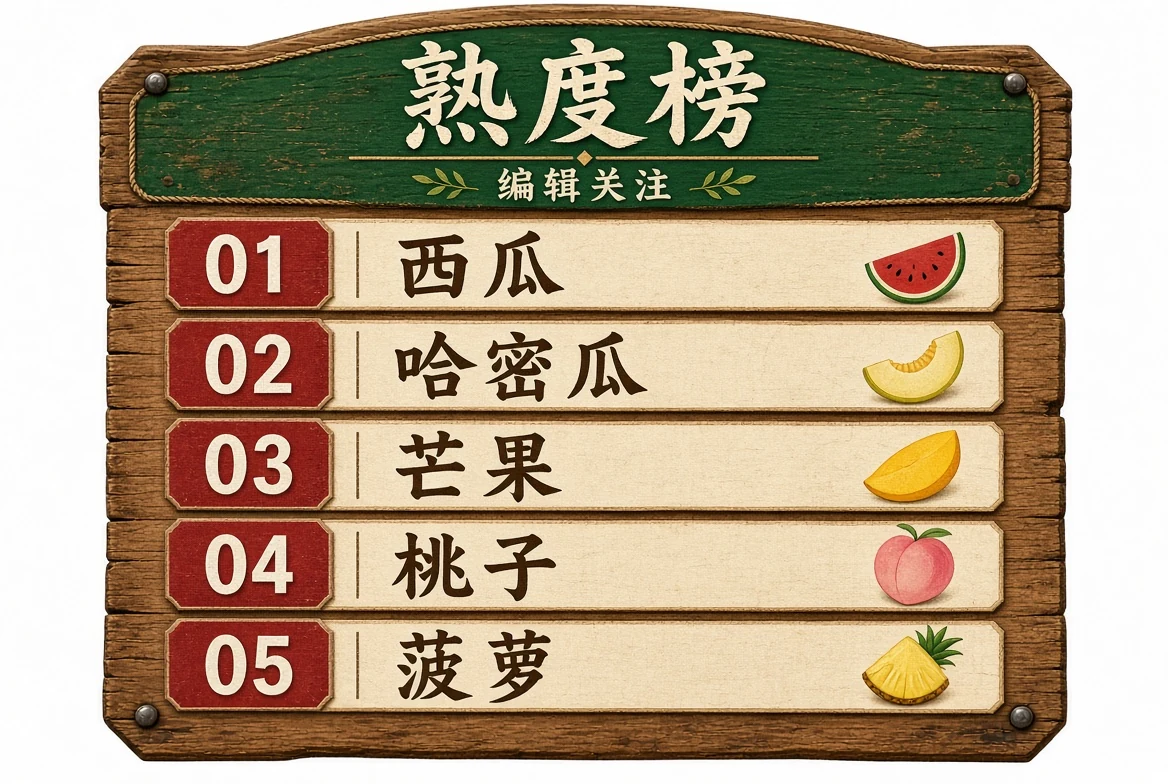 熟度榜编辑关注插图
